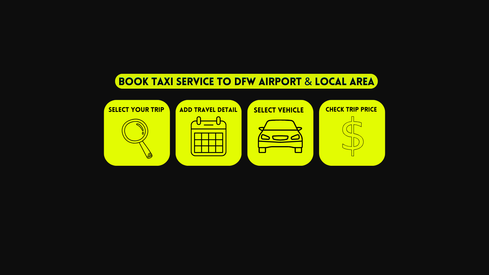 Taxi Service to DFW Airport & Local Area